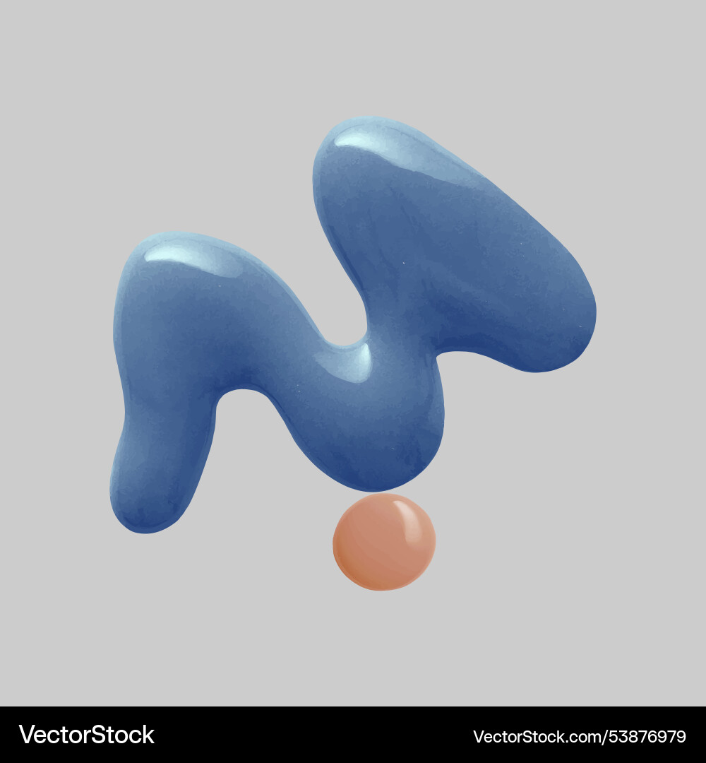 Colorful paint blobs Vector Image