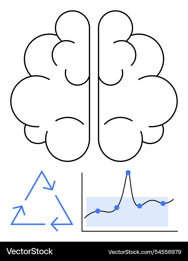 Creative brainstorming and data analysis Creative brainstorming and data analysis vector image