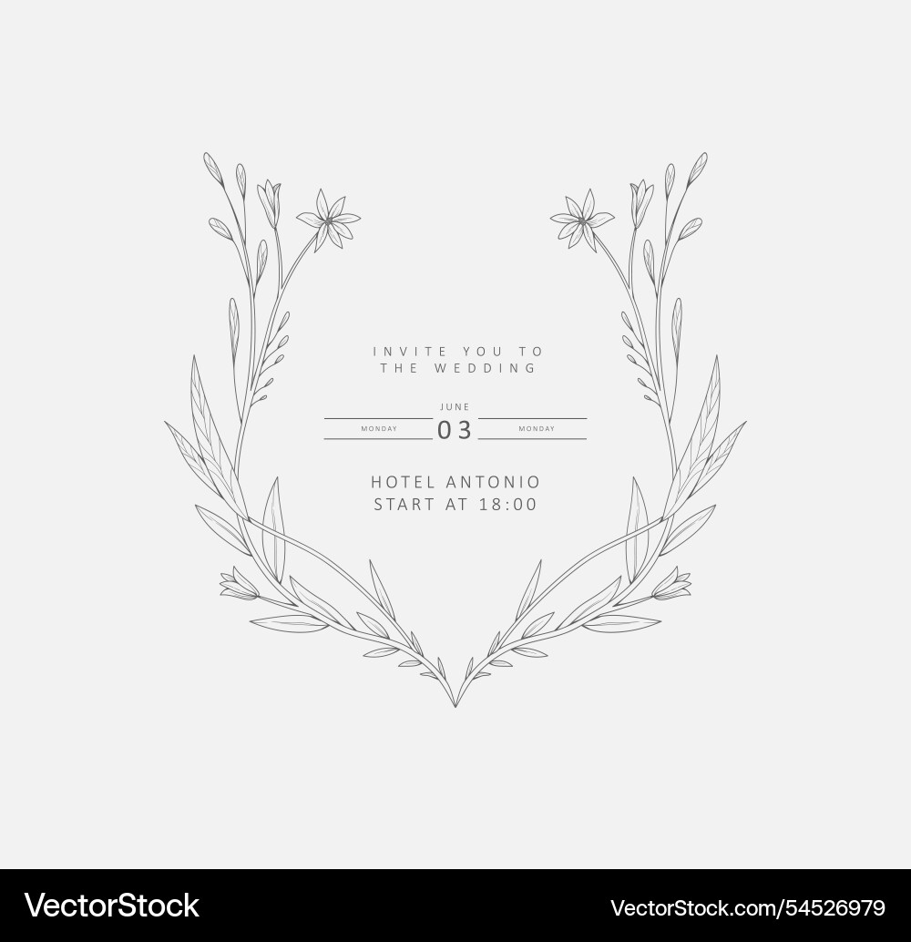 Elegant calligraphic floral frame and trendy Elegant calligraphic floral frame and trendy vector image