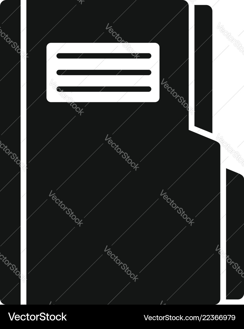Folder icon simple style Folder icon simple style Vector Image