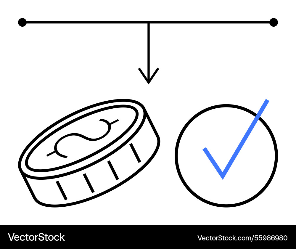 Decision-making process with finance and approval Vector Image
