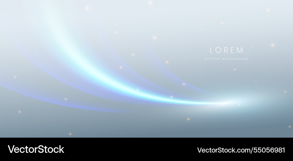 Abstract blue light curved ray on grey background Abstract blue light curved ray on grey background vector image