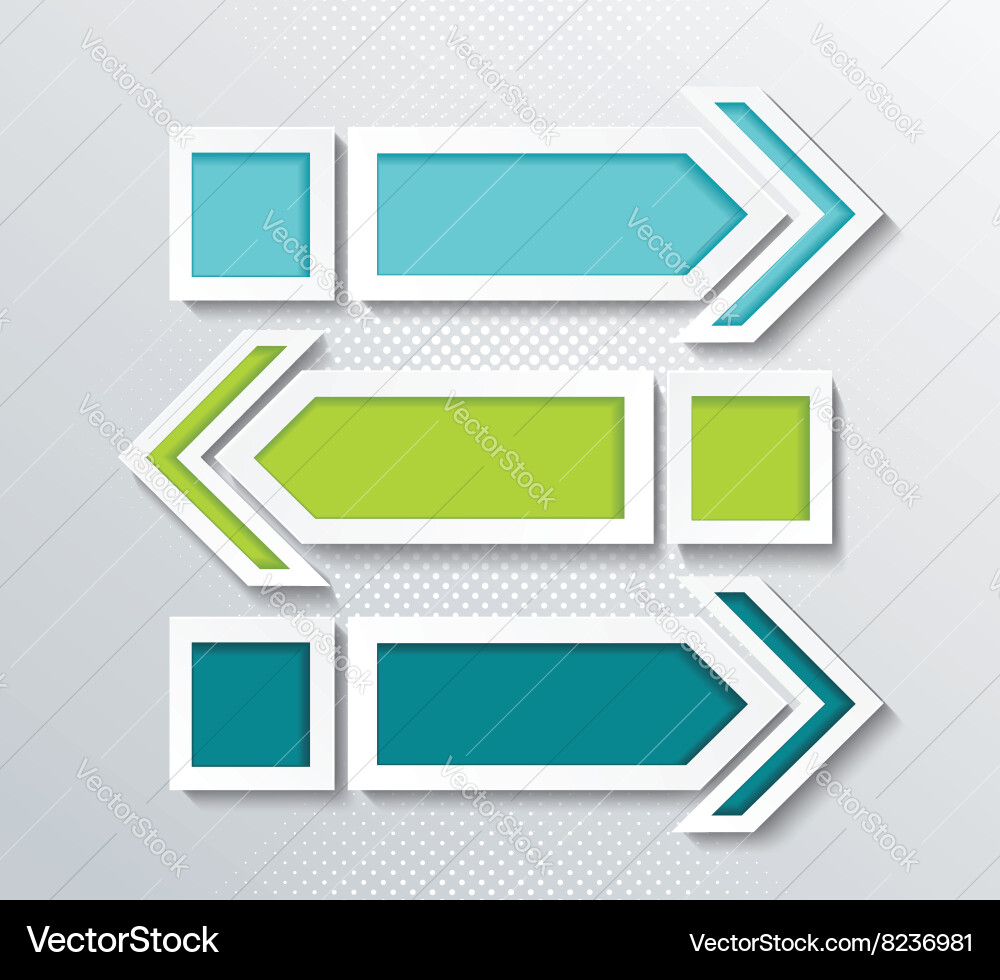 Pointer arrows graphic or website layout vector image