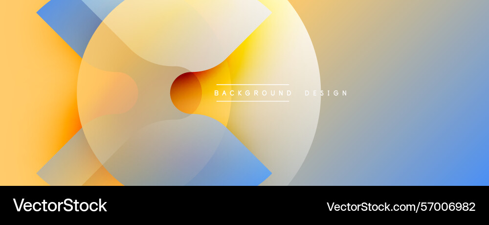 Abstract design features layered circles Vector Image