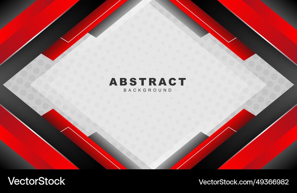 Abstract Red and Black Geometric Background Vector Image