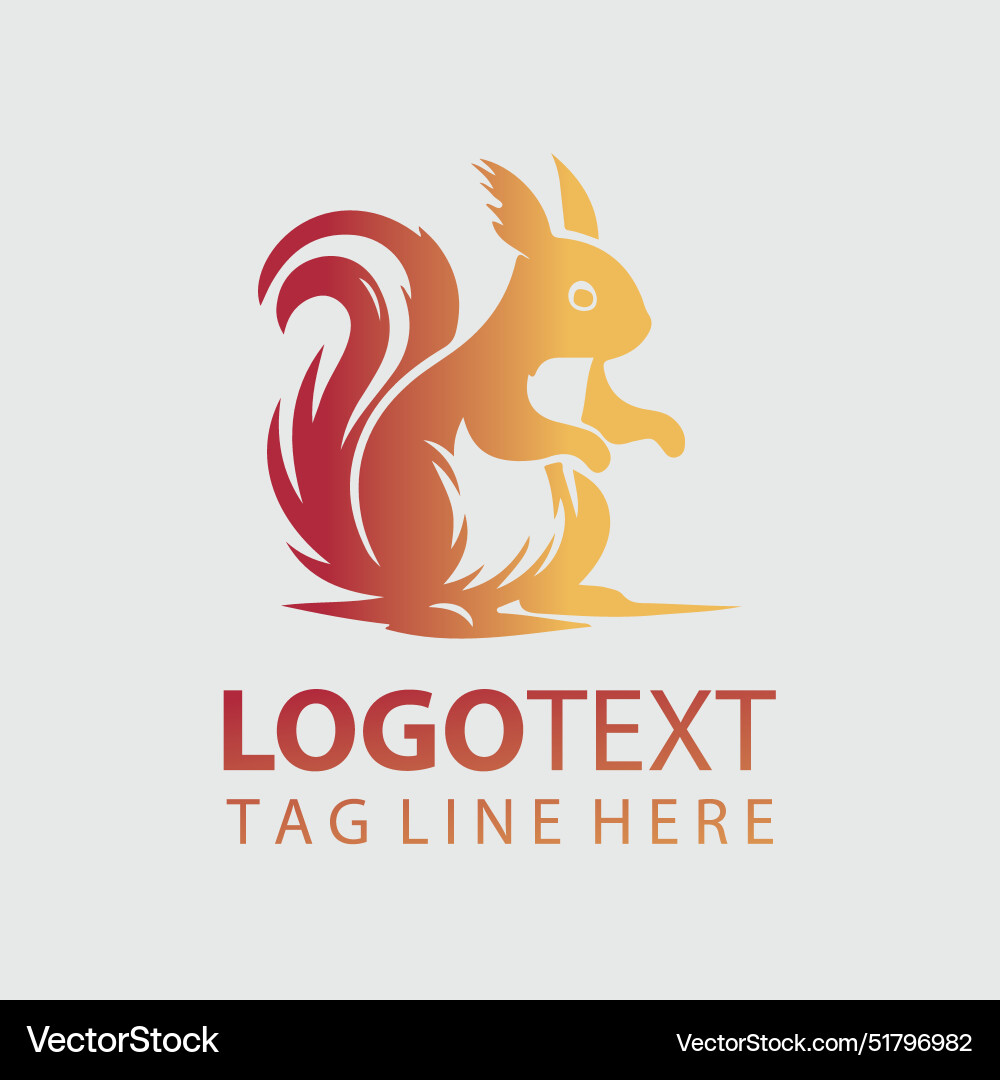 Squirrel logo Royalty Free Vector Image - VectorStock