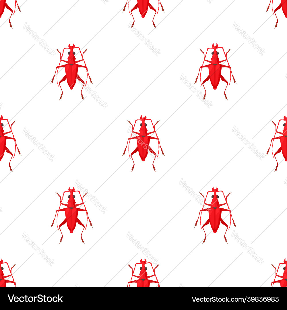 Bug pattern seamless vector image