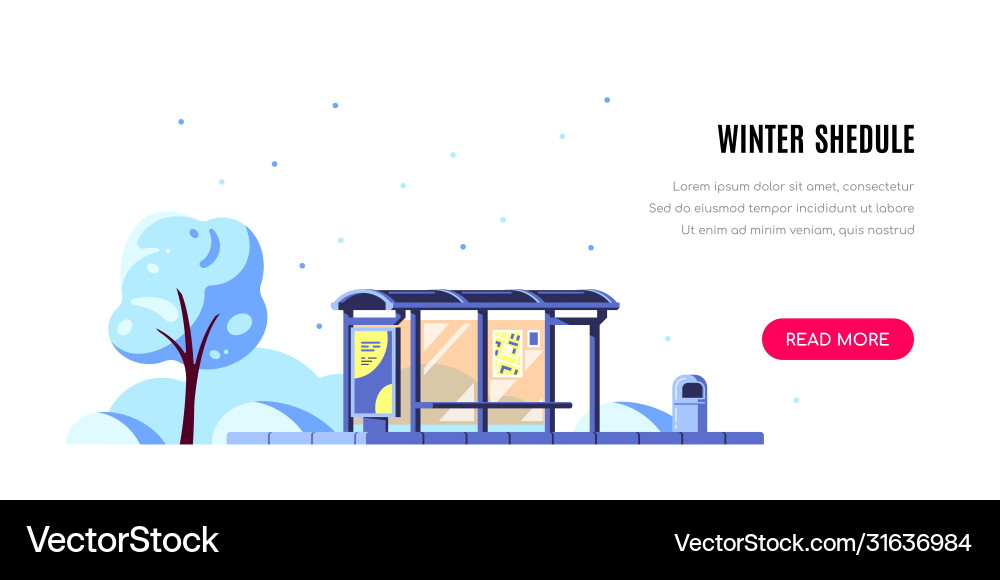 Bus stop Royalty Free Vector Image - VectorStock