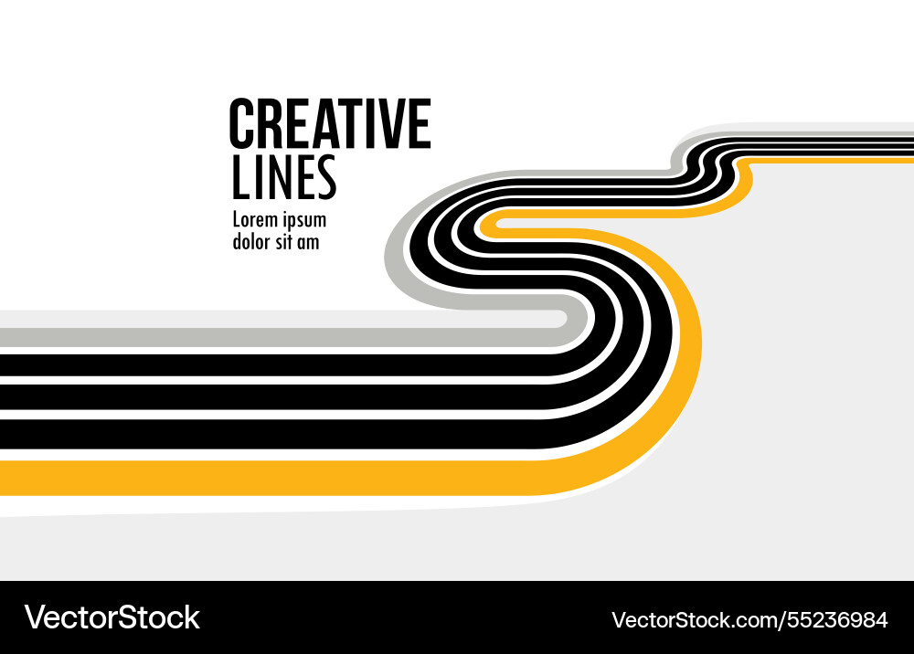 Dynamic Lines Abstract Motion Vector Image