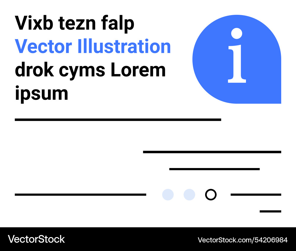 Information page with text blocks circular Vector Image