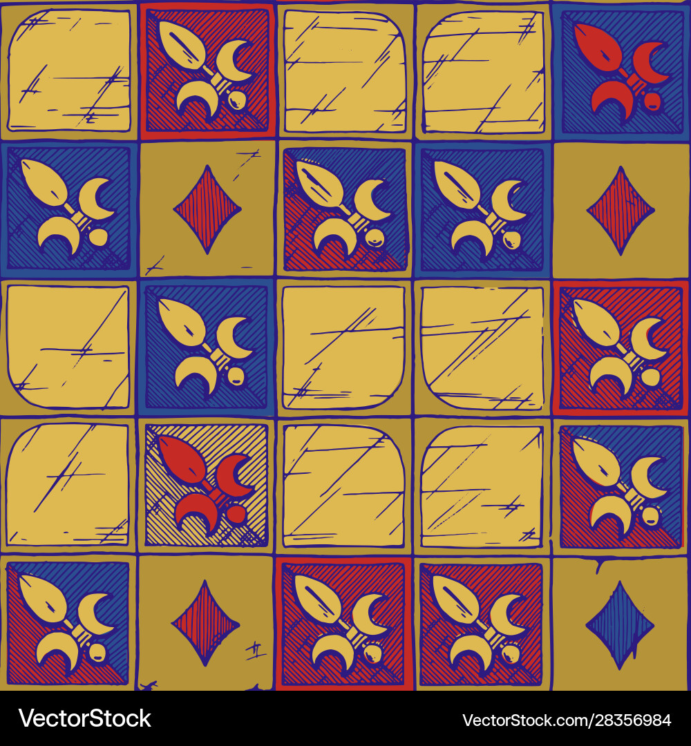 Medieval Tracery Pattern Vector Image