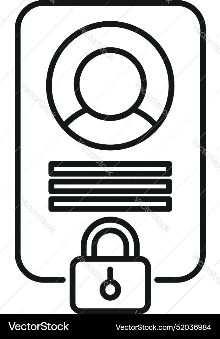 Secure login system protecting user data Secure login system protecting user data vector image