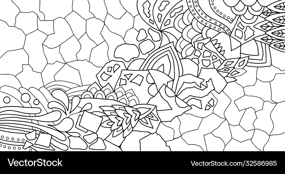Abstract pattern with floral and natural elements Abstract pattern with floral and natural elements Vector Image