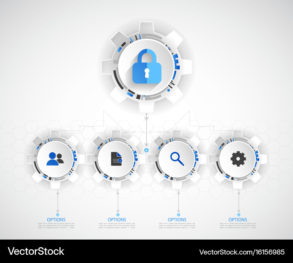 Cybersecurity Protection System Vector Image