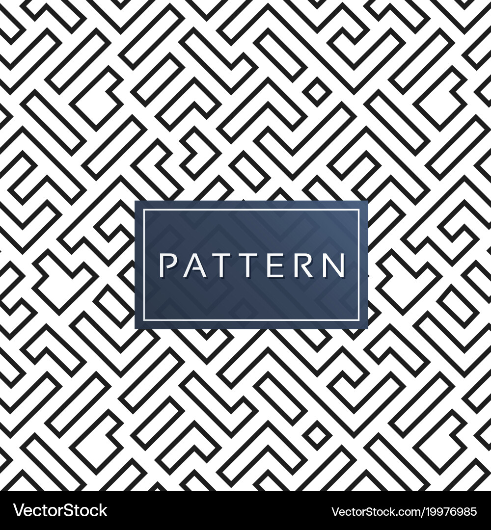 Intricate Maze Pattern vector image