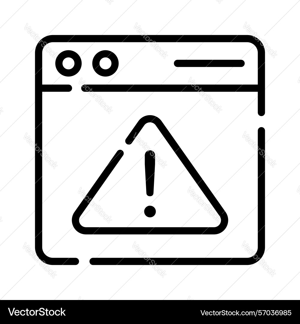 Web error vector image