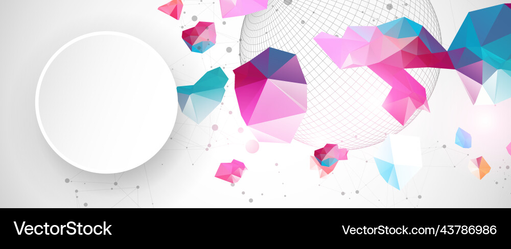 Abstract sphere background with plexus effect 3d Abstract sphere background with plexus effect 3d vector image