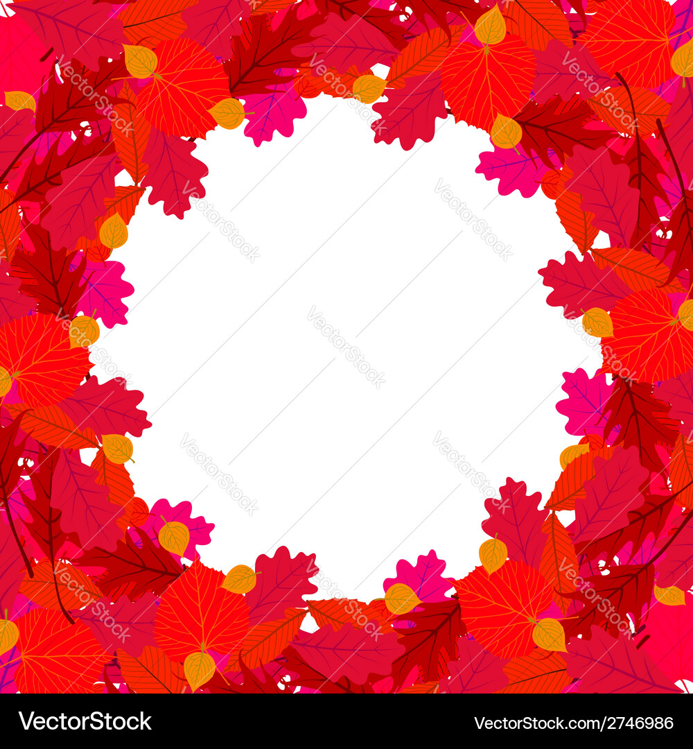 Background with autumn decor Vector Image