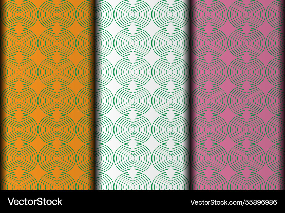 Blend circle style pattern design vector image