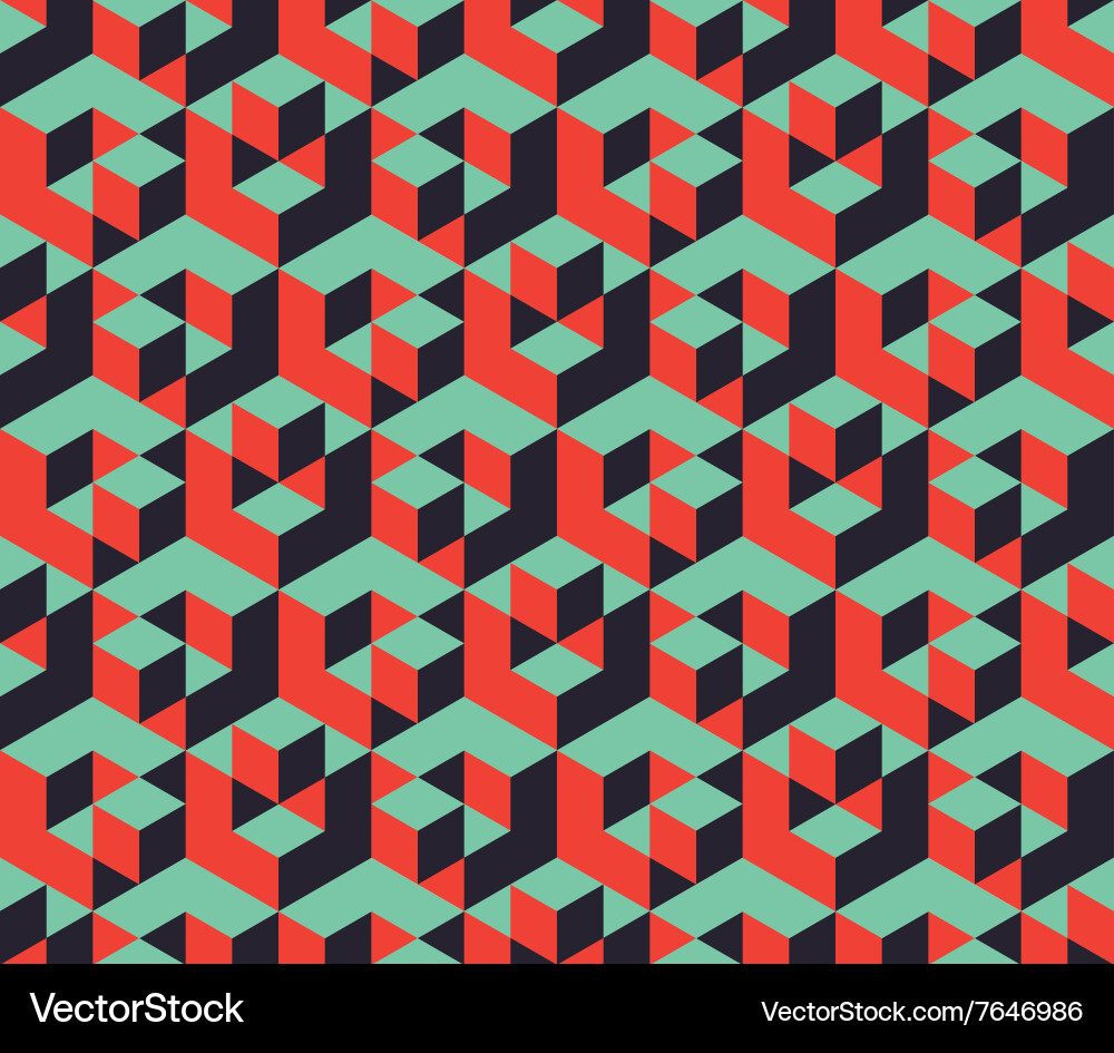 Isometric Cube Pattern vector image