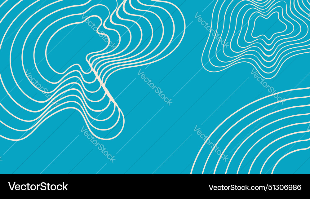 Seamless pattern fine line background with shapes vector image