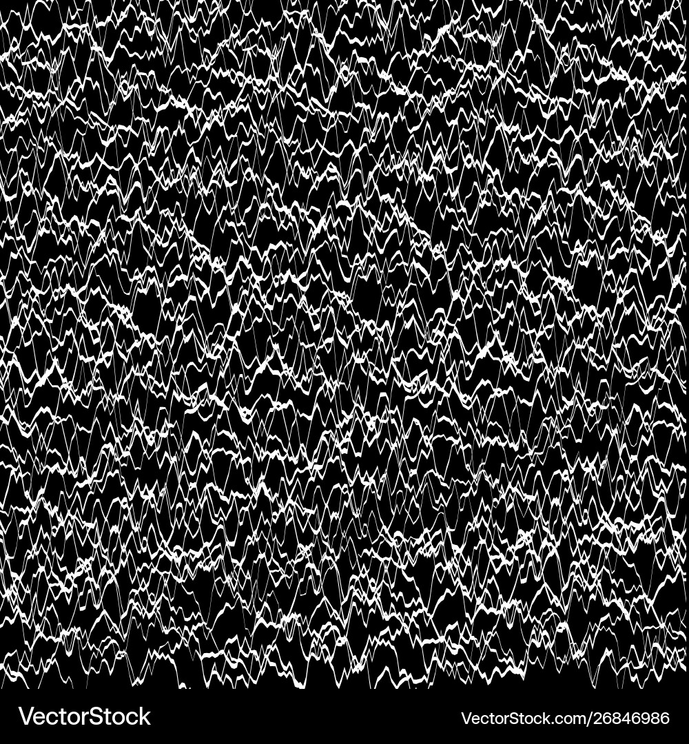 Texture made wavy line with variable width vector image