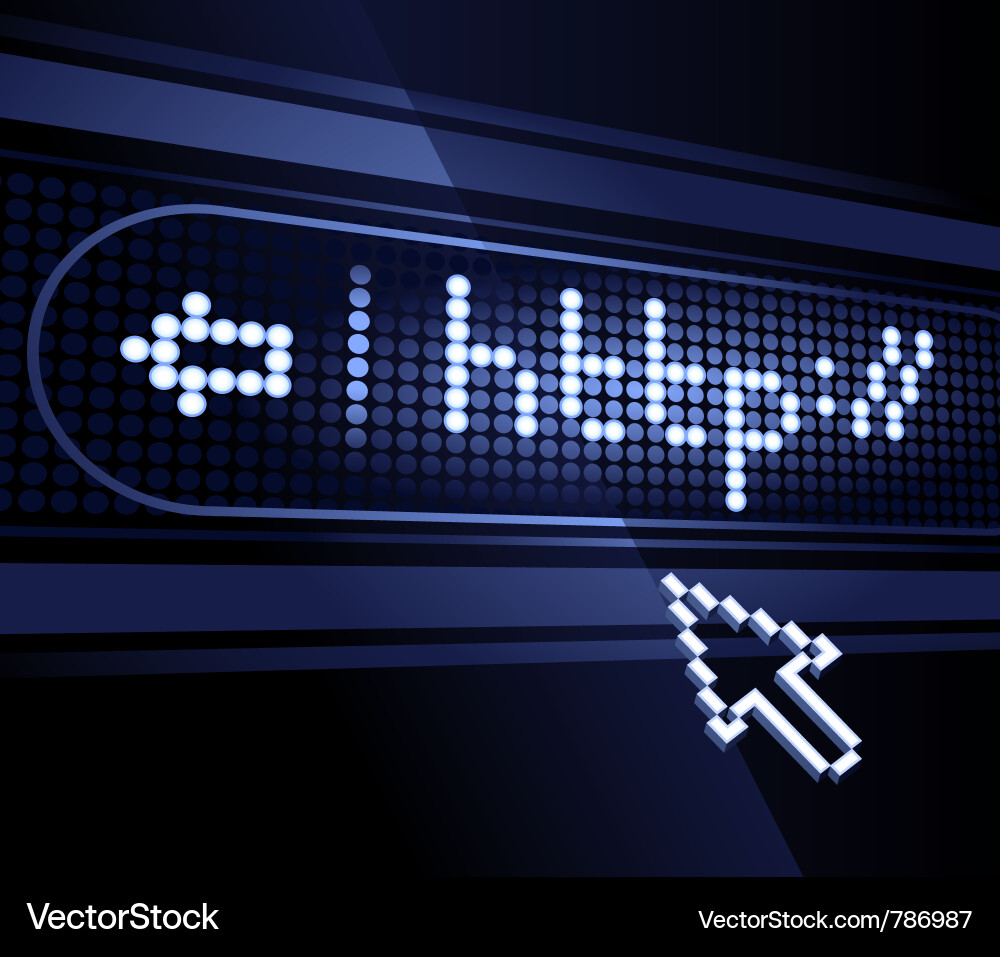LED Display Reader with HTTP Pointer vector image