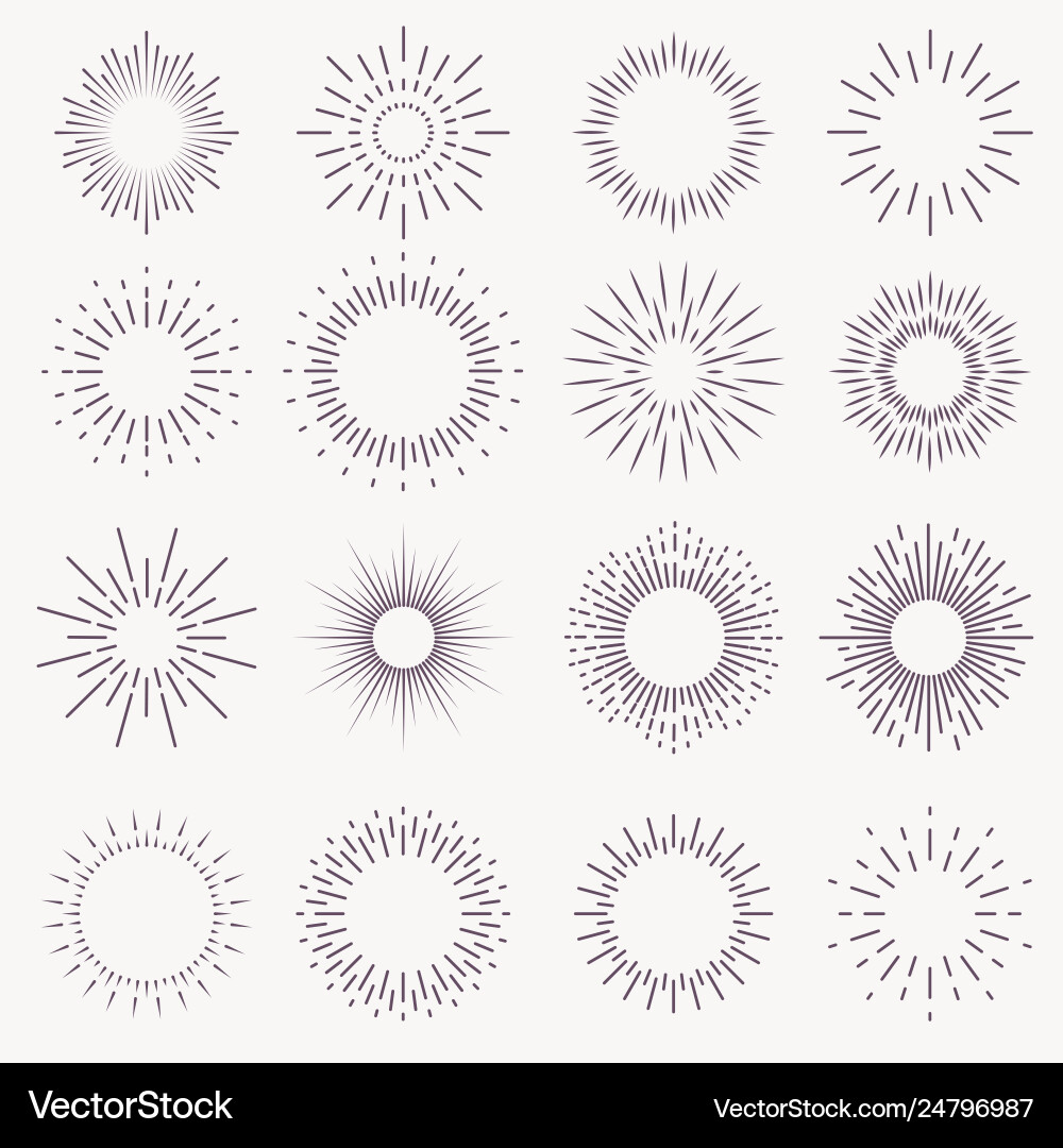 Radiant Sunburst Starburst vector image