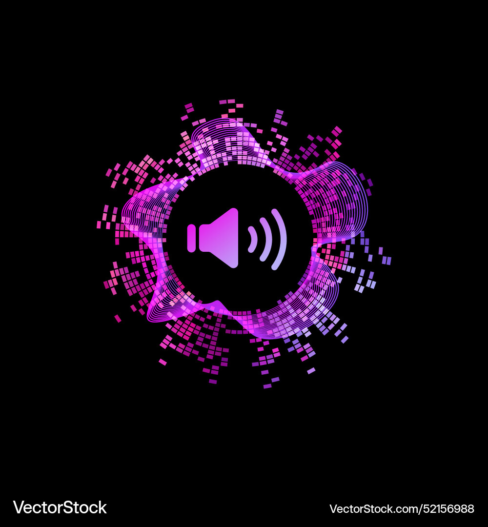 Abstract sound wave Abstract sound wave vector image