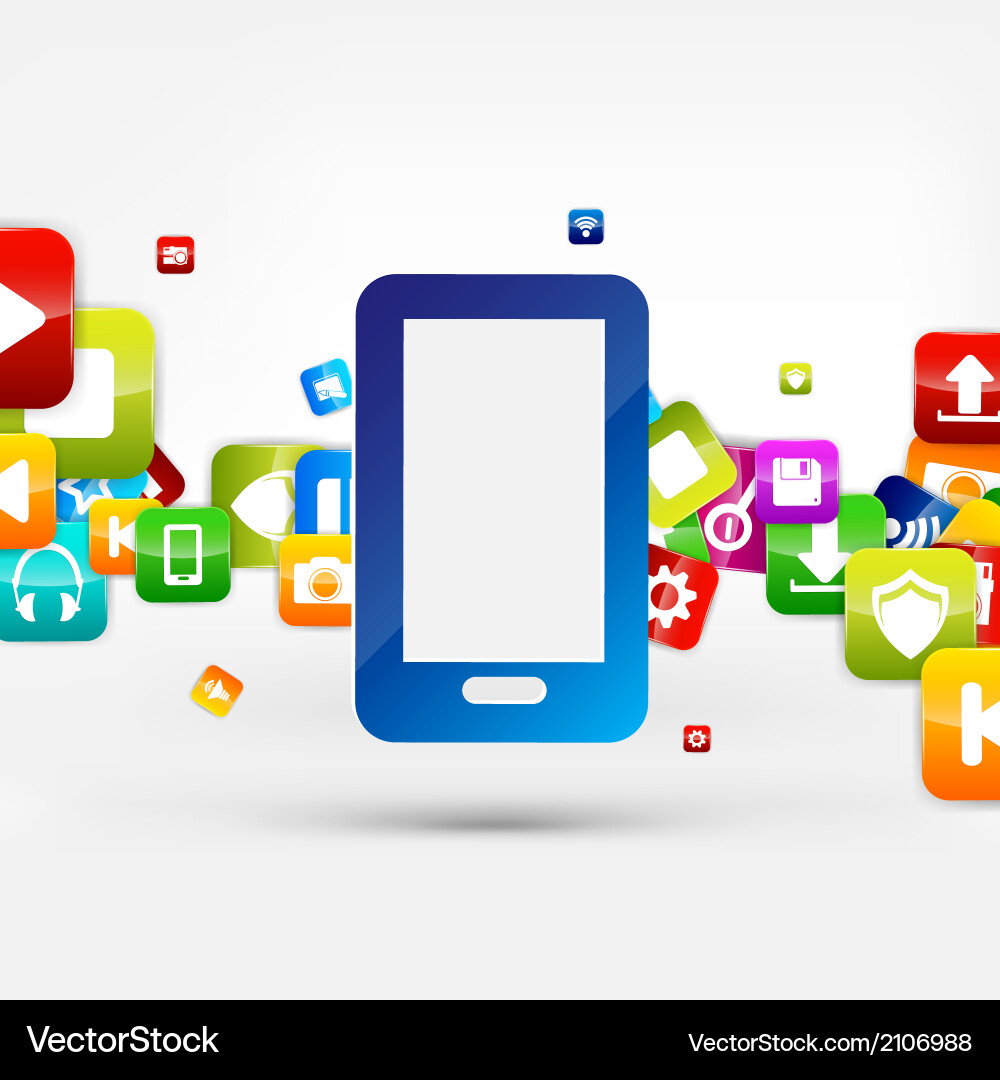 Application buttonsocial mediacloud computing vector image