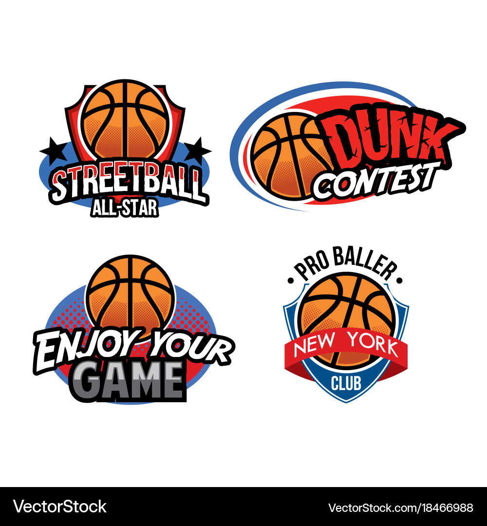 Basketball Badge - Team Sport vector image