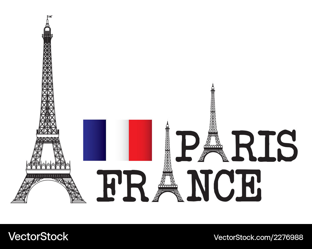 Eiffel tower Vector Image