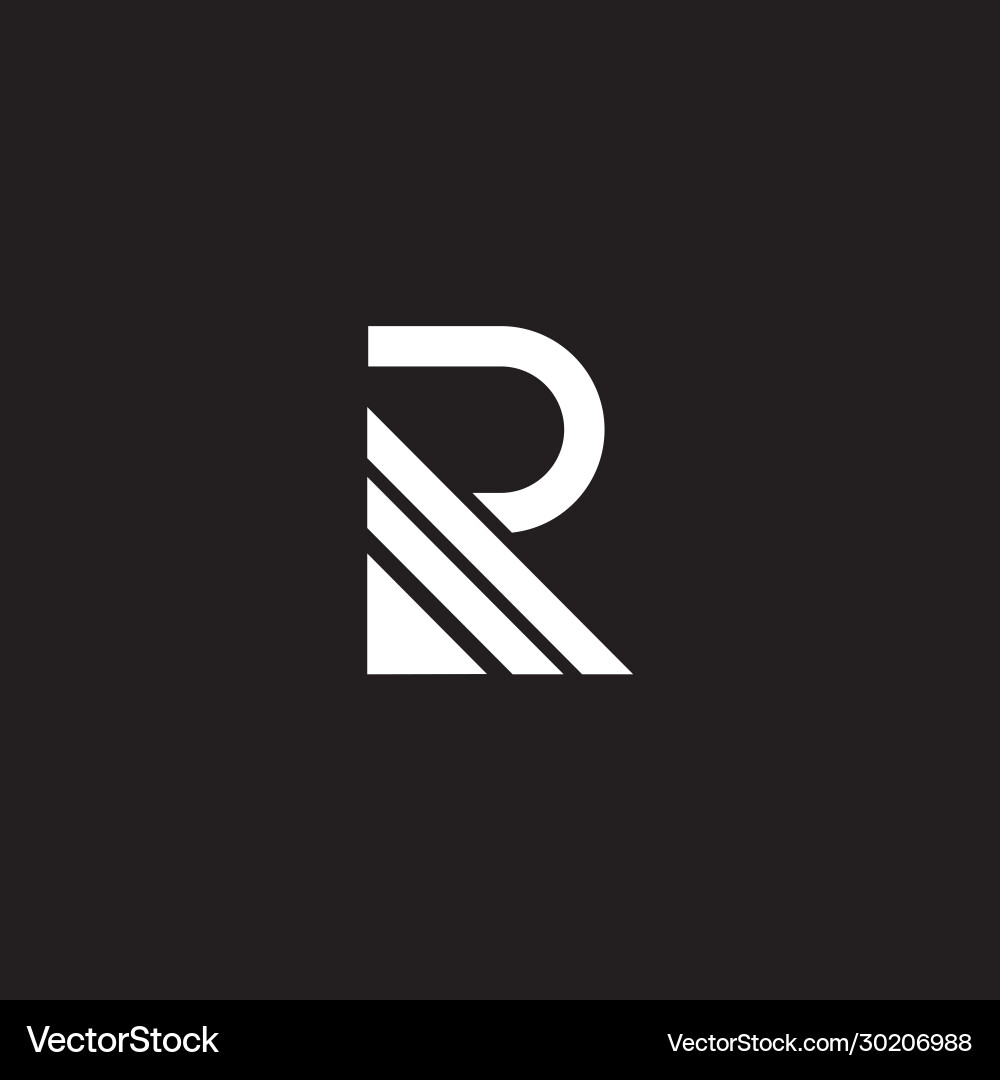R Buchstabe Initial-Icon-Logo-Design Vorlage R Buchstabe Initial-Icon-Logo-Design Vorlage vektorbild