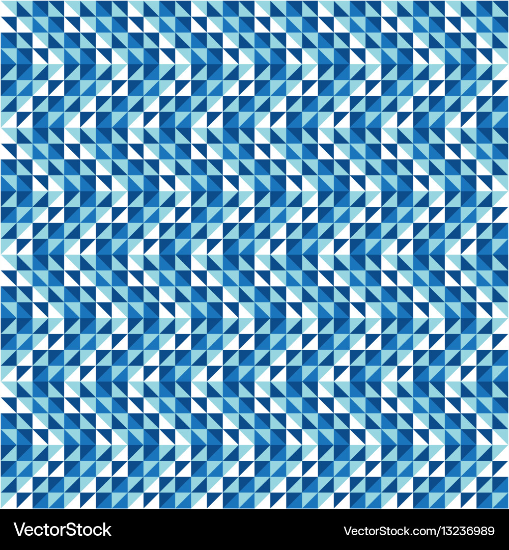 Blue Triangular Pattern Background vector image