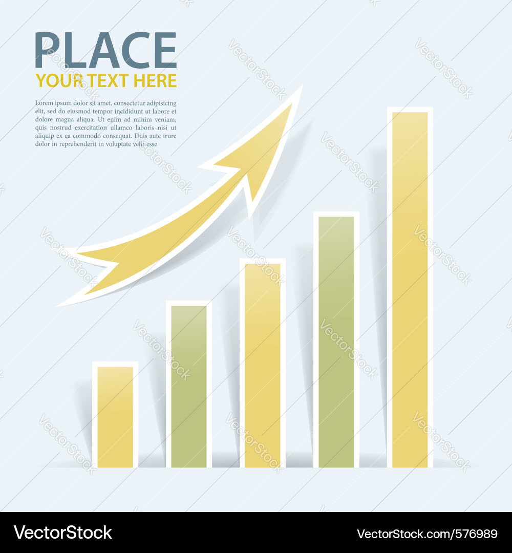 Business Growth Charts Vector Image