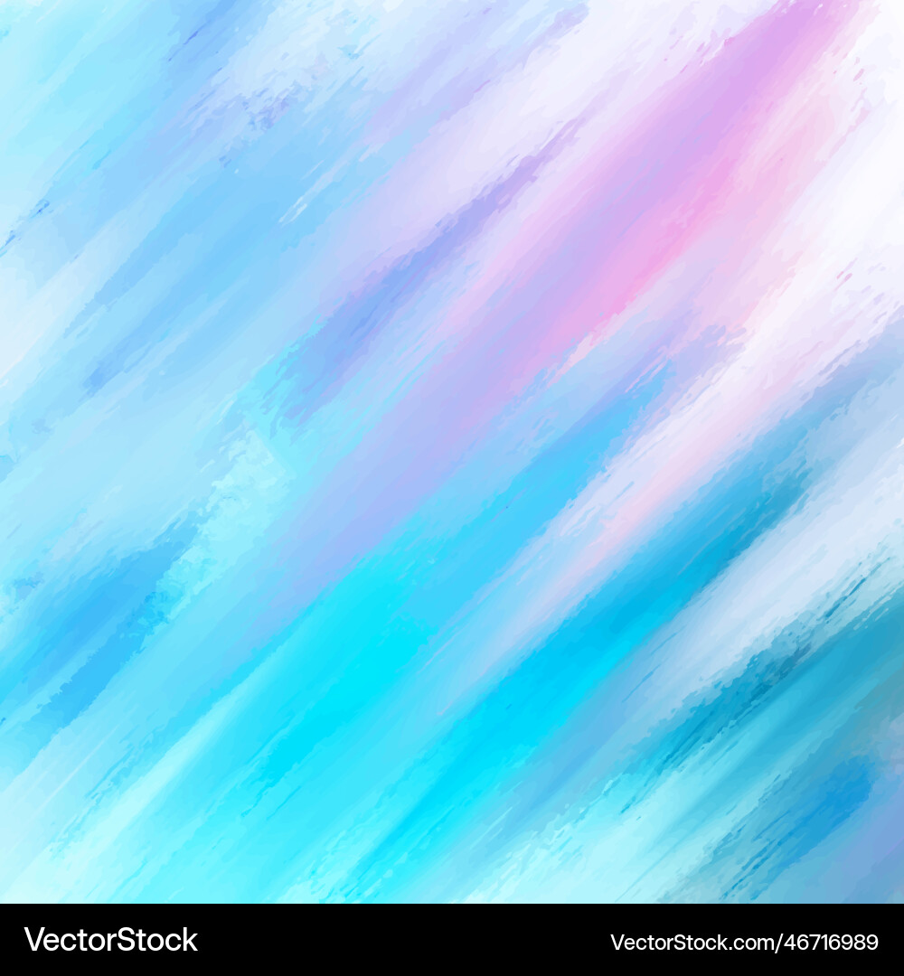 Pastel coloured hand painted abstract canvas art Vector Image