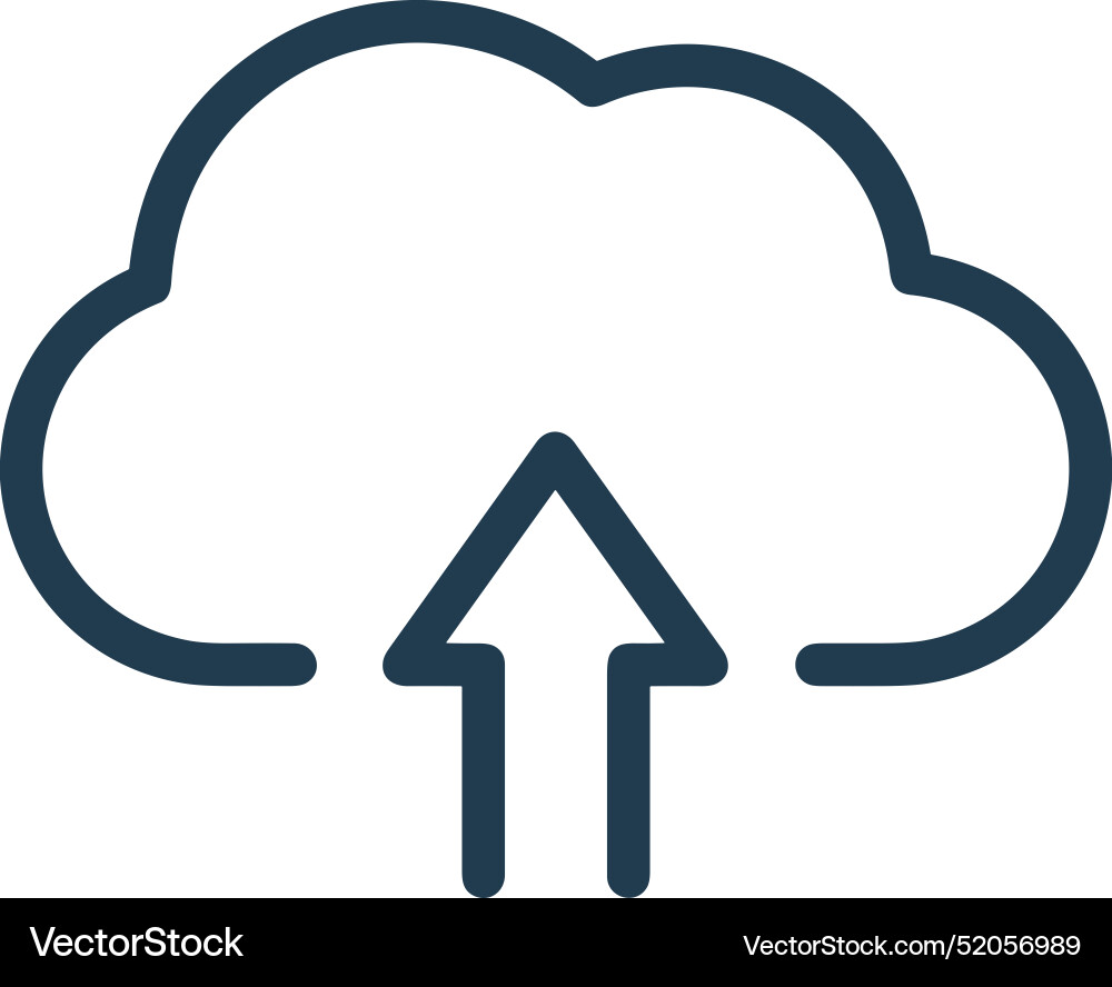 Upload outline icon symbol image Upload outline icon symbol image Vector Image