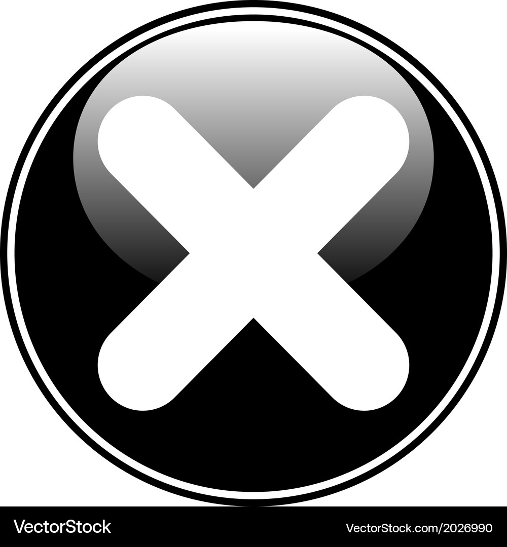 Delete button Vector Image