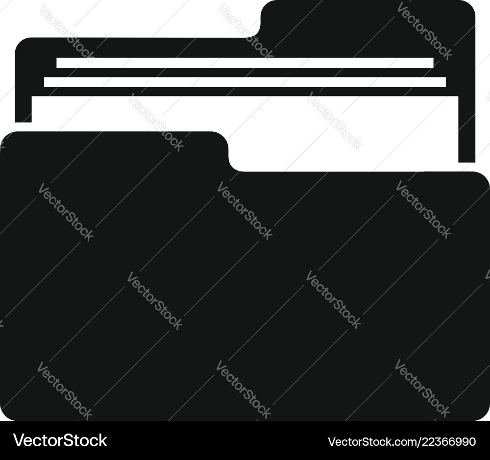 File Folder Icon - Simple vector image