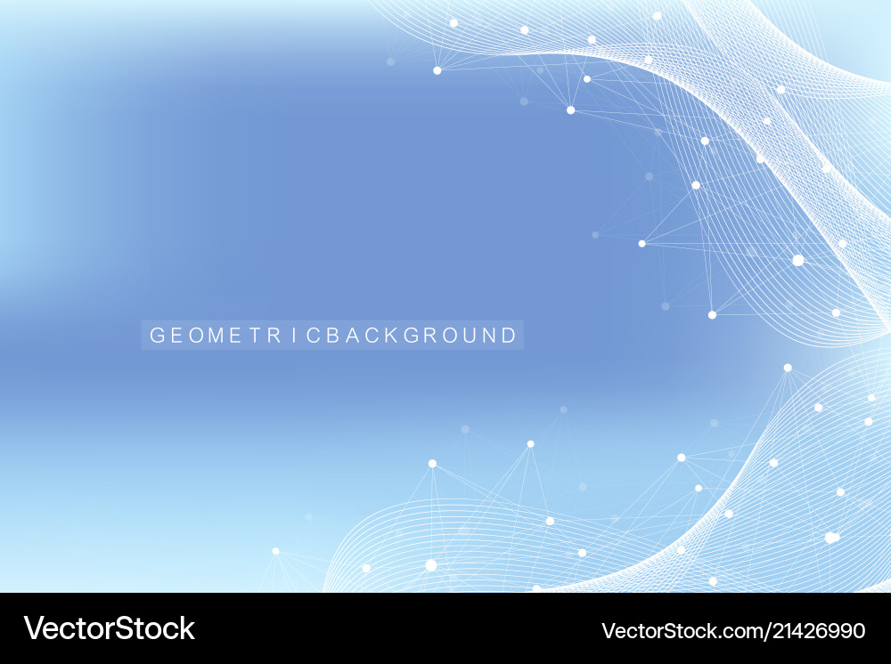 Geometric abstract background with connected lines Geometric abstract background with connected lines vector image