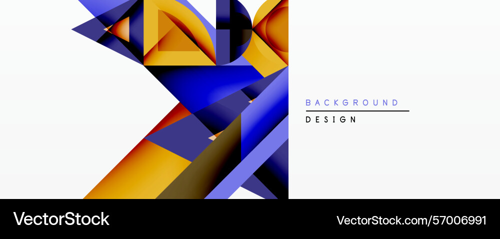 Abstract geometric composition sharp angles vector image