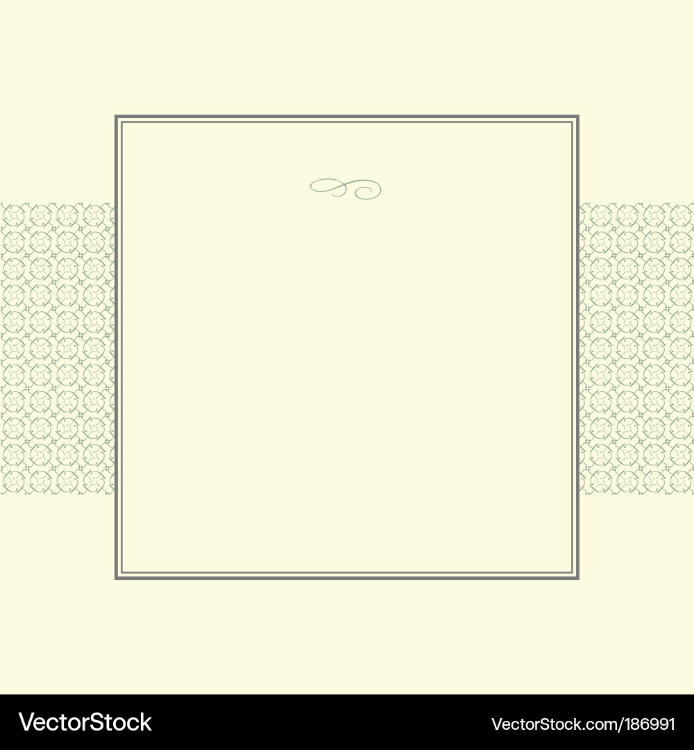 Elegant Scroll Frame Pattern vector image