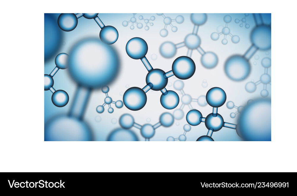 Molecular Structure - Science Background Vector Image