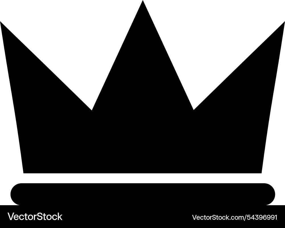 Royal crown - simple icon Royalty Free Vector Image