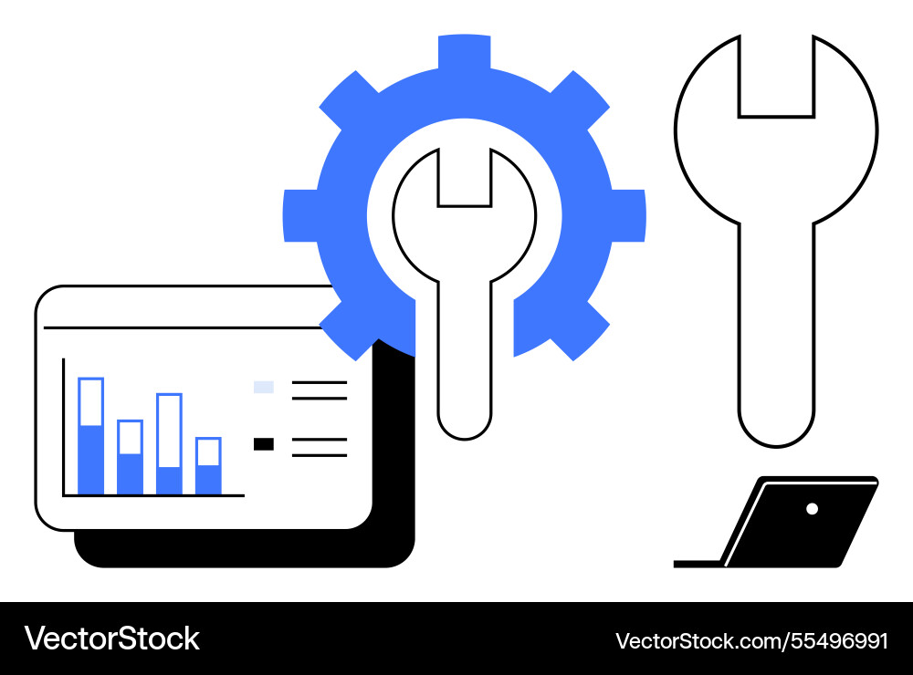 Tools and technology for data analysis digital Tools and technology for data analysis digital Vector Image