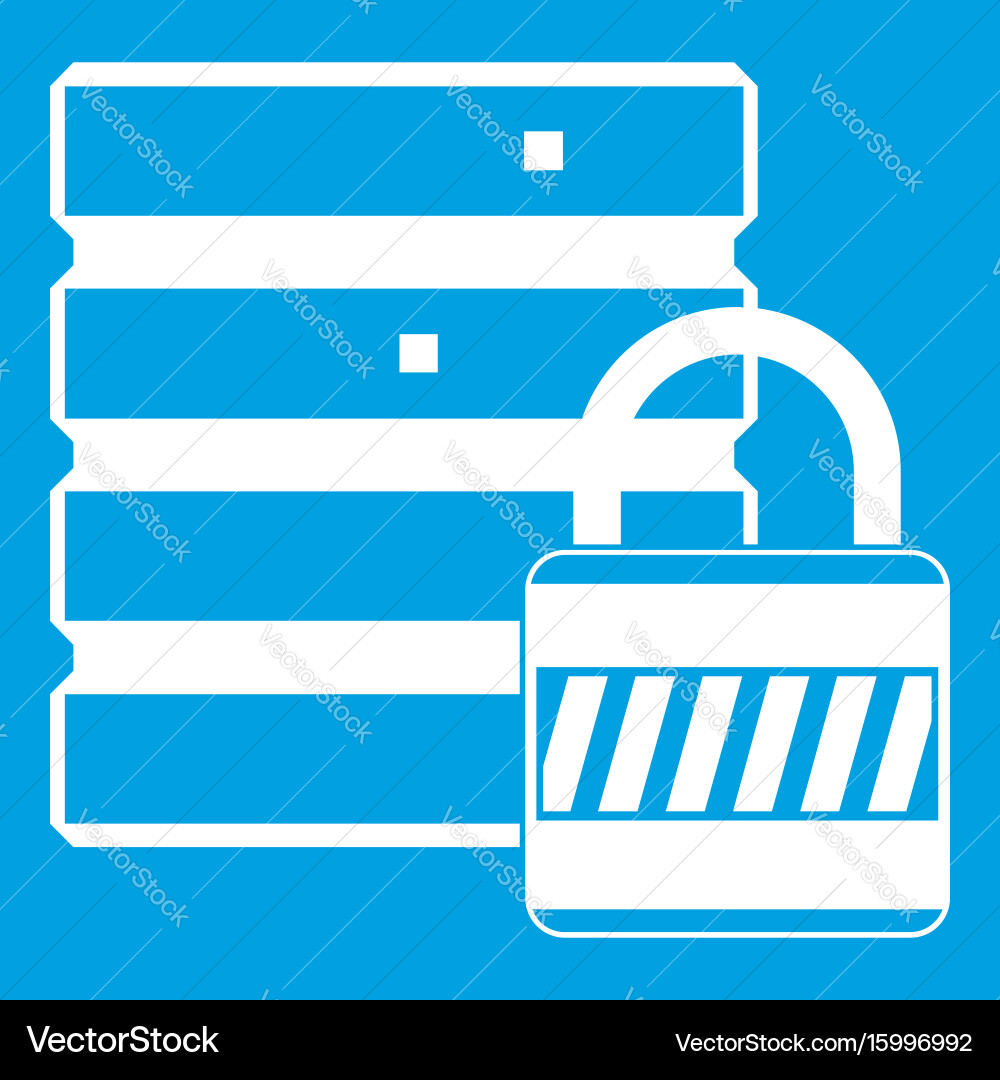 Database Security Icon vector image
