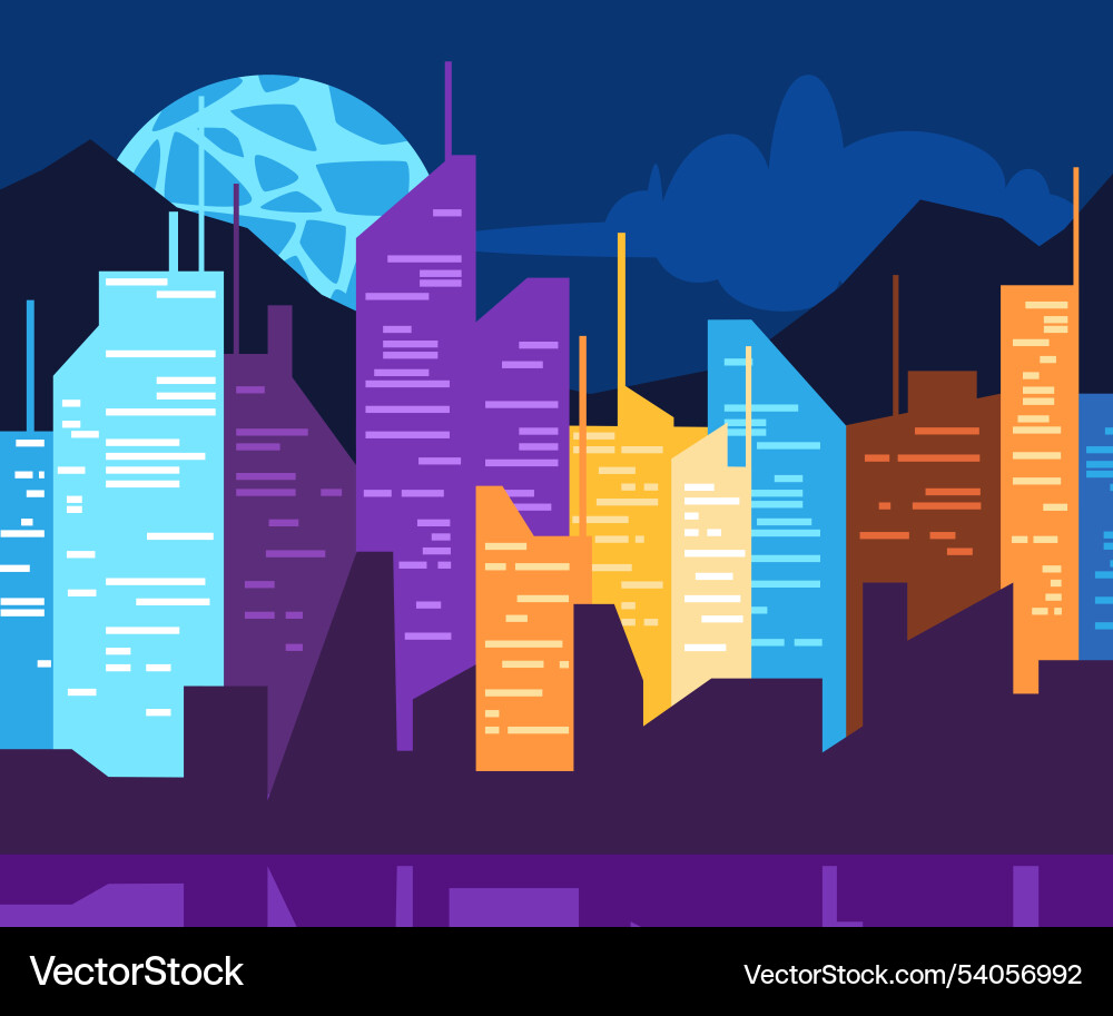 Metropolitan City Cyberpunk Retrowave Dampfwelle Metropolitan City Cyberpunk Retrowave Dampfwelle vektorbild