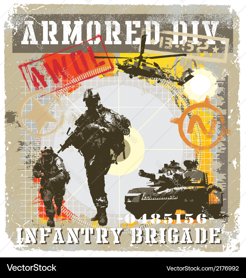 Tiger Attack Battalion Royalty Free Vector Image