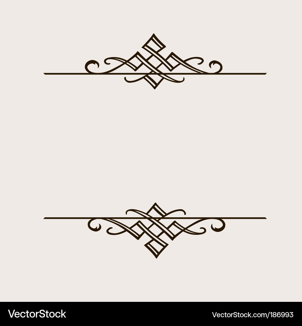 Decorative Scroll Ornament – Royalty-Free Vector | VectorStock, image size:1000x1080