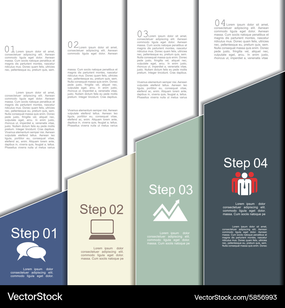 Infographic report template with text and icons Infographic report template with text and icons vector image